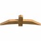 Ekena Millwork Bellingham Rough Sawn Timber Gable Bracket, Western Red Cedar, 60"W x 17"H x 4"D x 6"F, 7/12 Pitch GBW060X17X0406BEL00RWR - alternate 3